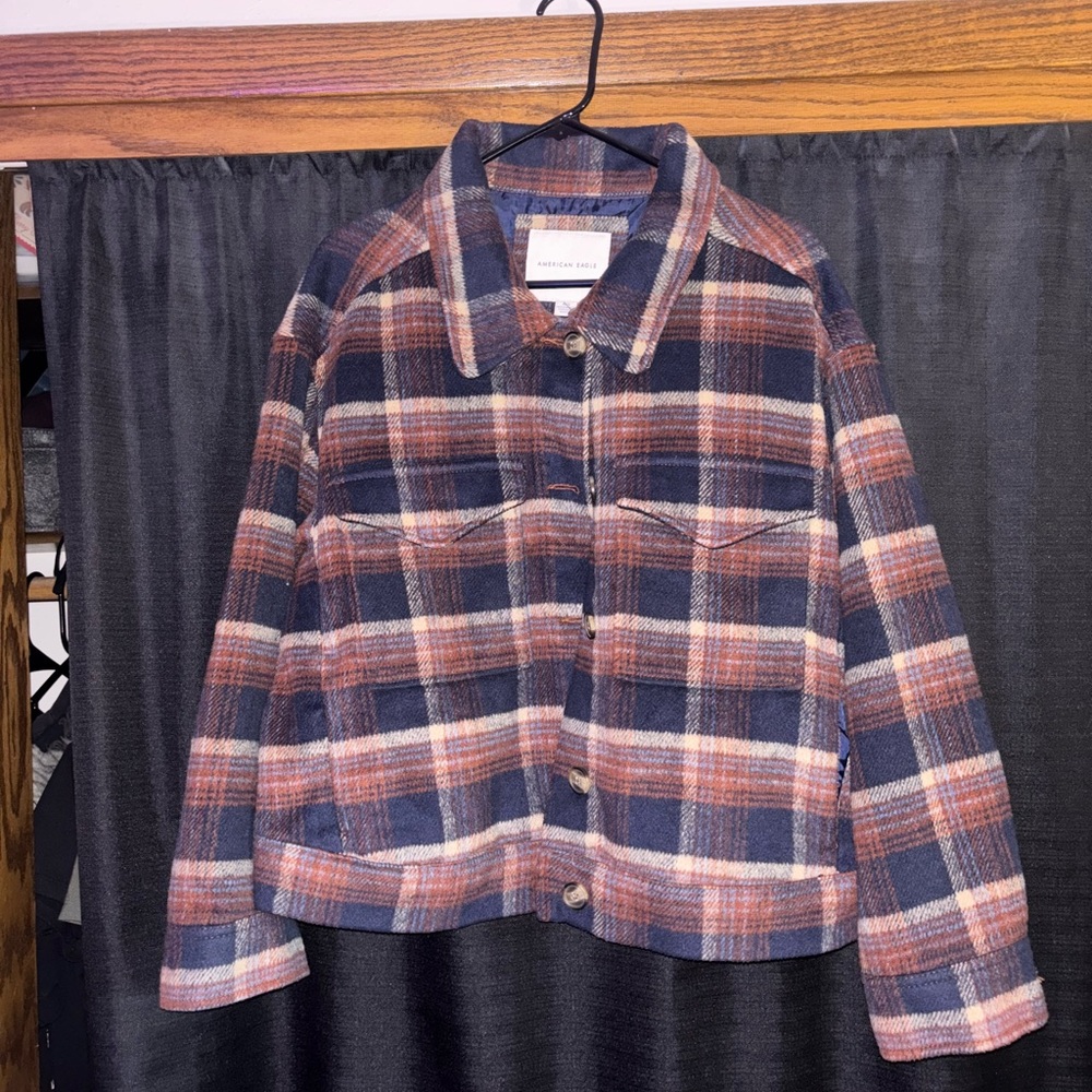 American Eagle Outfitters Multicolor Plaid Jacket